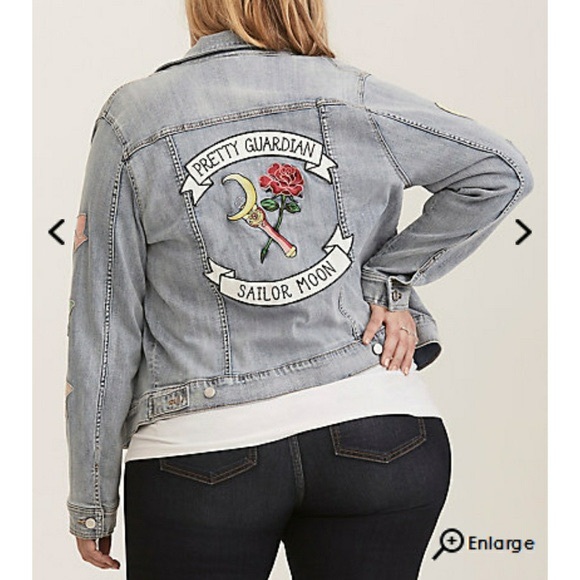 sailor moon jean jacket